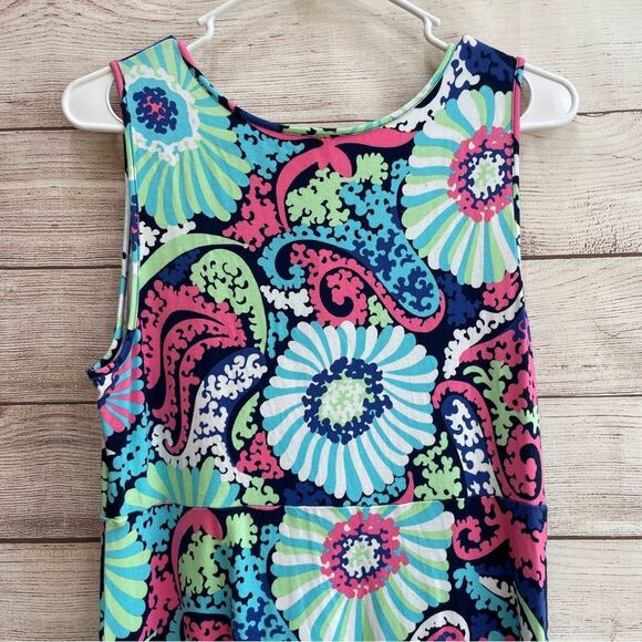 TALBOTS FLORAL COTTON KNIT MAXI DRESS - Picture 7 of 8